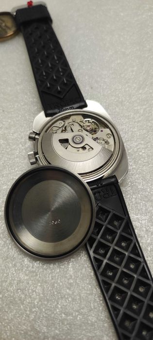 Nicolet Watch Co. Vintage Chronograf NOS lata 70 Valjoux 7750