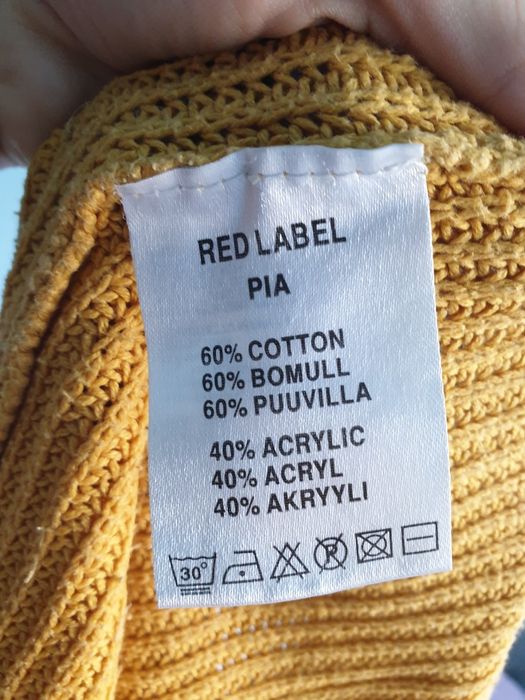 Musztardowy swter red label
