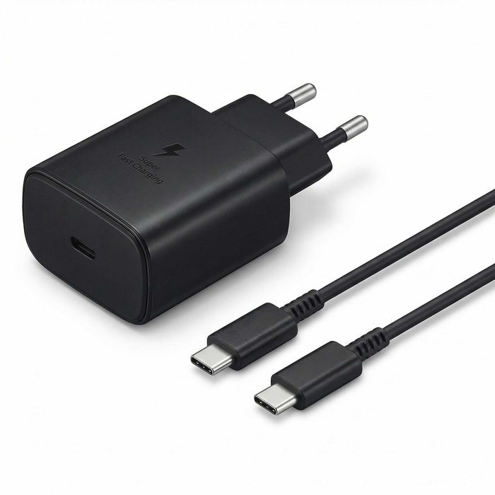 NOWY Zestaw - Ładowarka 45W USB-C + Kabel USB-C do Samsung | Super Fast Charging
