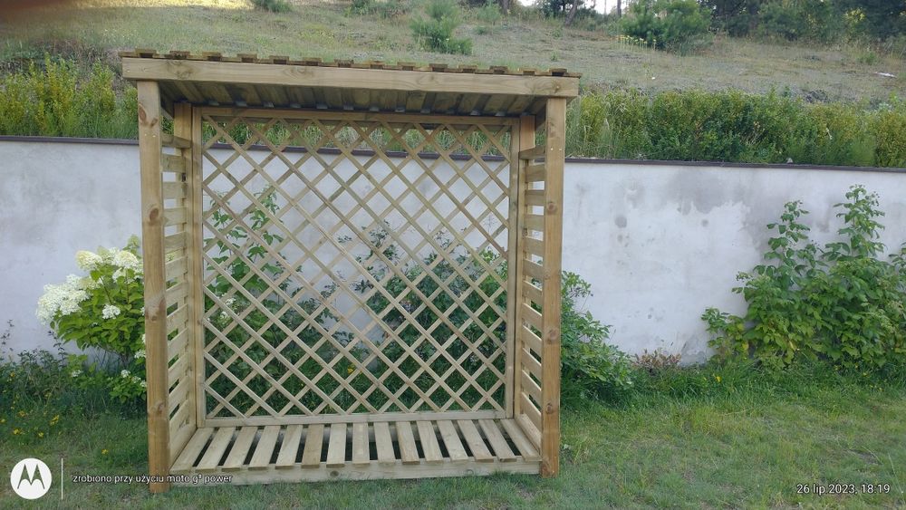 Wiata , drewutnia,stojak na drewno opałowe,