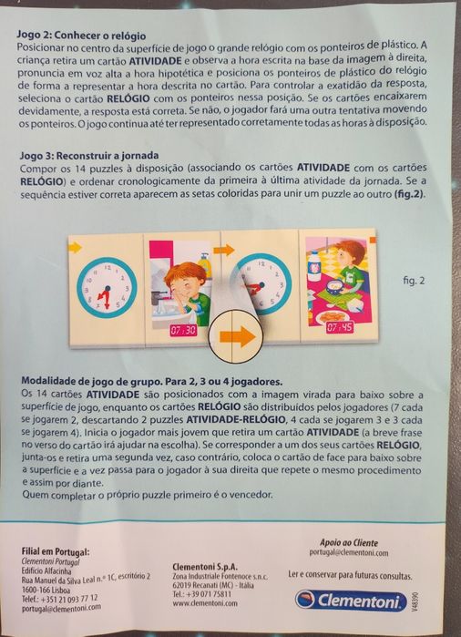 Vários jogos Tetris, horas, contrários, abecedário