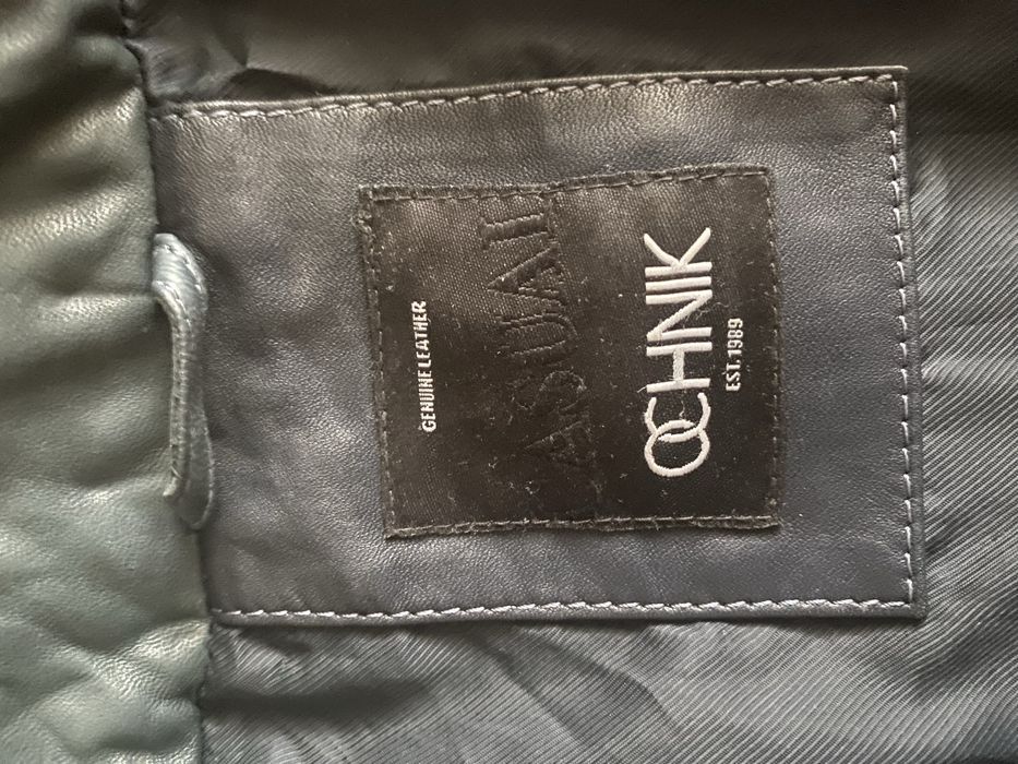 OCHNIK зимняя кожаная куртка