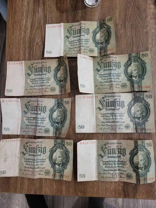 Stare banknoty polskie, niemieckie i inne
