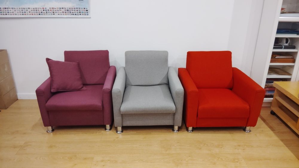 Fotele vintage PRL na sprężynach