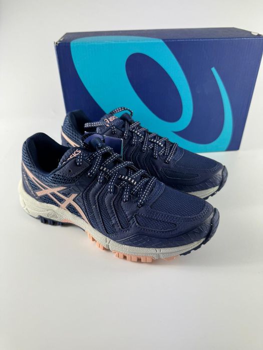 Nowe sneakersy damskie sportowe ASICS GEL-FujiAttack 5 granatowe 35,5