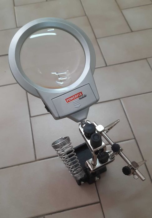Lupa grande de precisão, com led - nova.