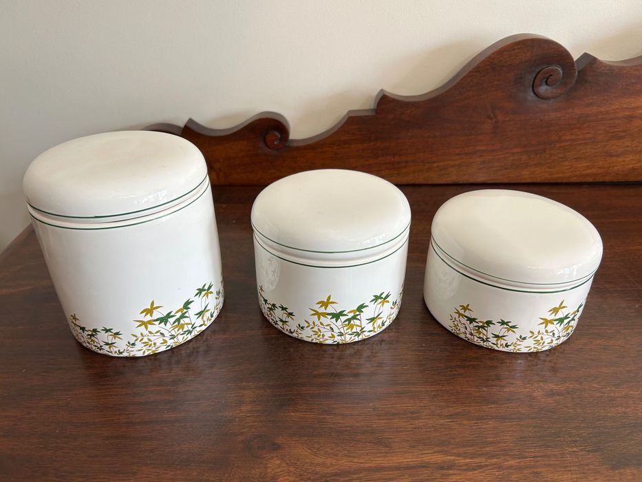 Conjunto de 3 caixas cerâmica