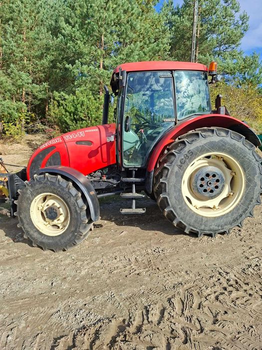 ciągnik zetor forterra 11441 wraz z piaskarką oraz pługiem