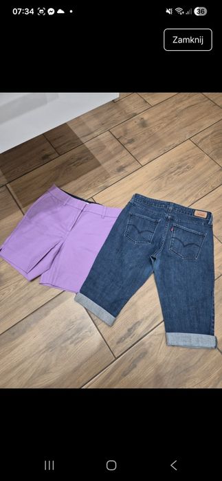 Zestaw spodenek levis bermudy damskie xs s