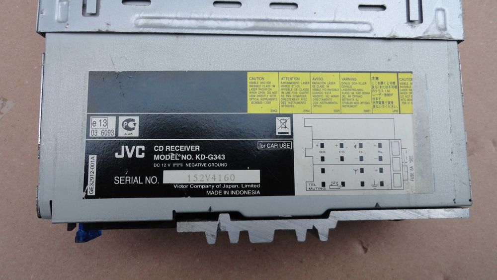 Radio Samochodowe JVC CD Aux demontaż mp3