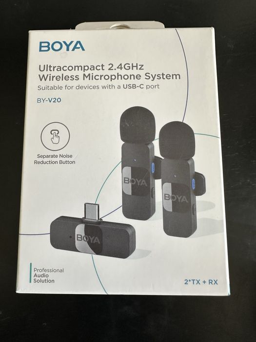 Microfone BOYA BY-V20 Wireless USB-C