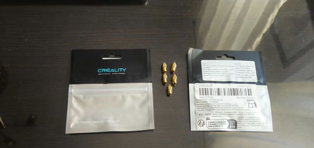 Dysza Spiczasta Mosiężna MK8 CREALITY 0.6 MM
