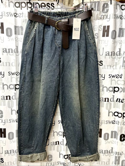 Джинсы женские багги, хлопок, Италия.40-48