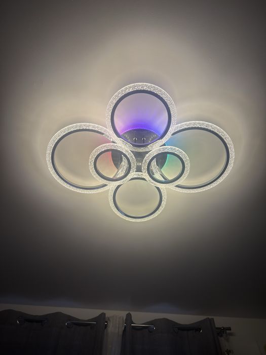 Żyrandol lampa sufitowa led rgb