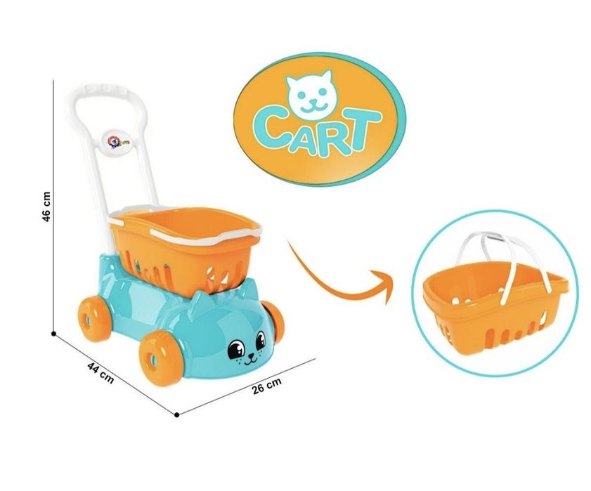 Возик візочок Котик Технок для прогулянки піску тележка