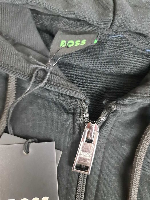 Bluza męska rozpinana kaptur boss maly znaczek hugo