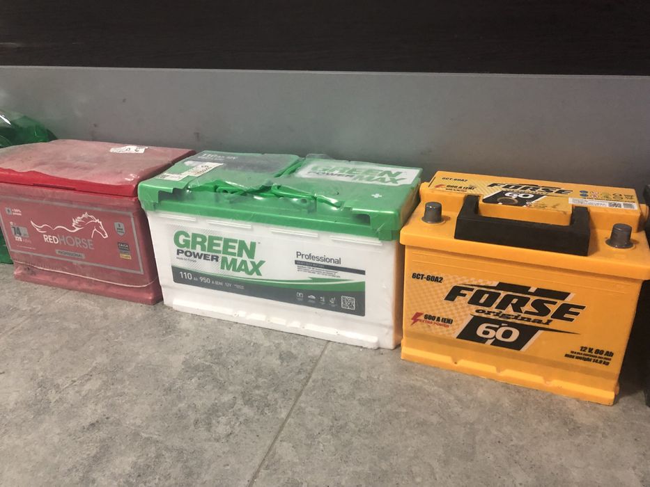 В продажі новенькі акумулятори різної ємкості!!!