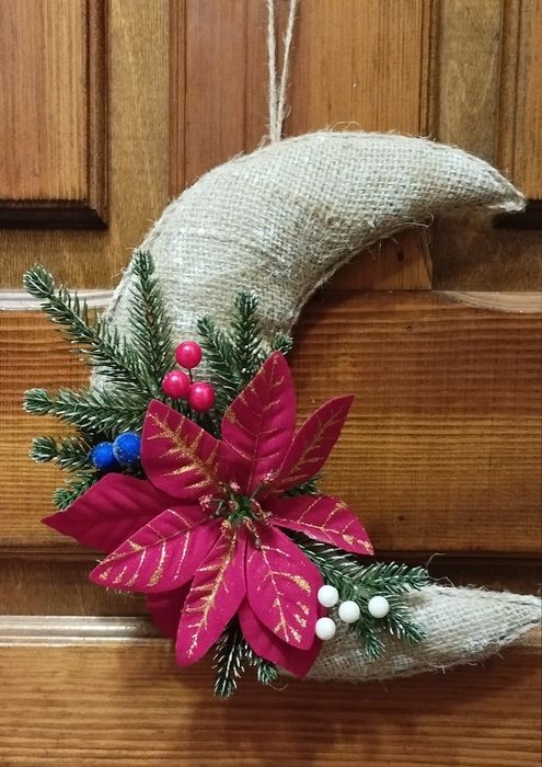 Різдвяний декор. Новорічний декор. Різдвяний вінок  на двері