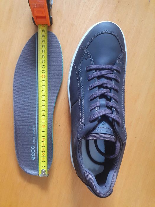 Buty męskie skórzane brązowe sneakersy Ecco Byway 44 EU  28 CM