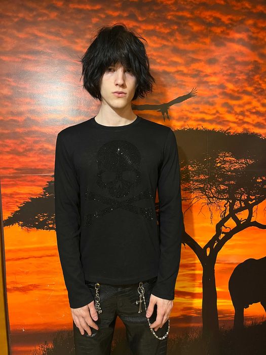 На руках! | DETW Rhinestone Skull Crew Neck Long Sleeve | Идеальное Качество!
