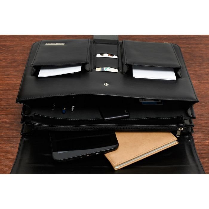 BELTIMORE torba skórzana eko teczka aktówka neseser V034 czarna