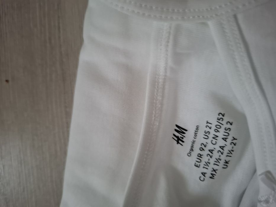 Body niemowlęce H&M komplet koszulki rozm. 92