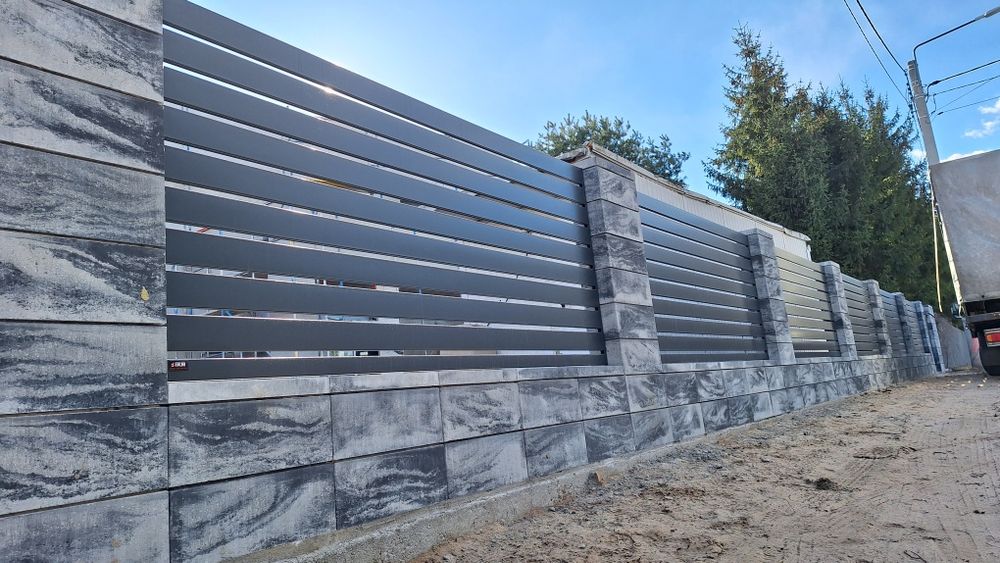 Ogrodzenie kompleksowo brama harmonijkowa przęsła  joniec