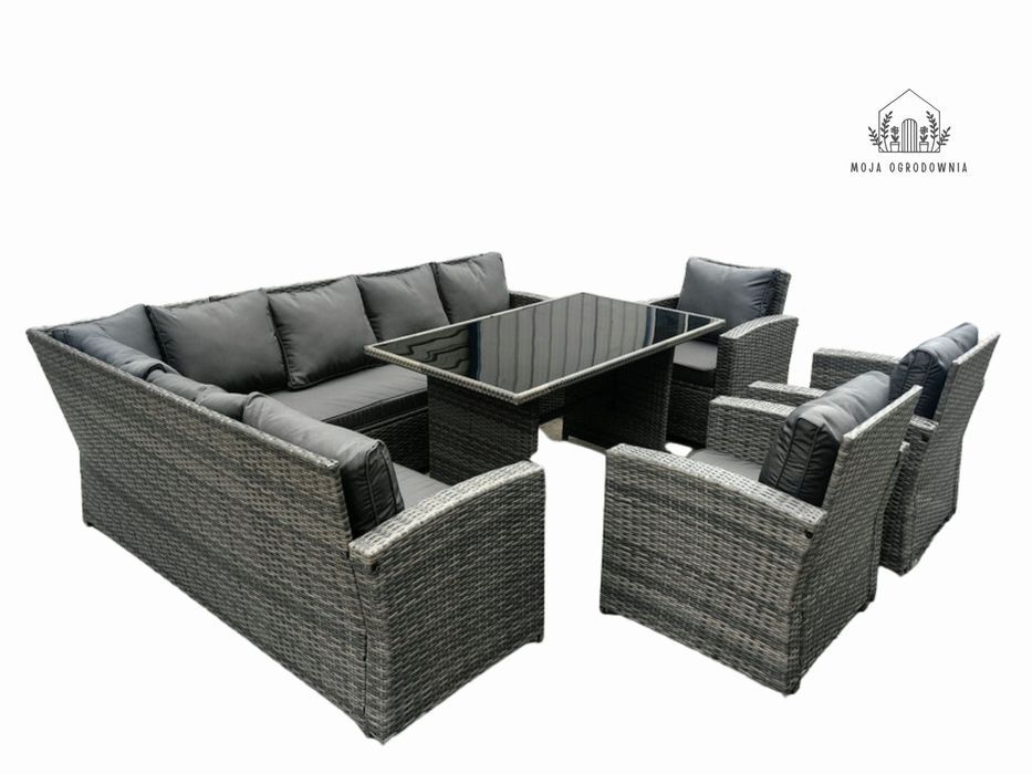 Zestaw Mebli Ogrodowych Narożnik Ogrodowy technorattan HIT 5 Kolorów