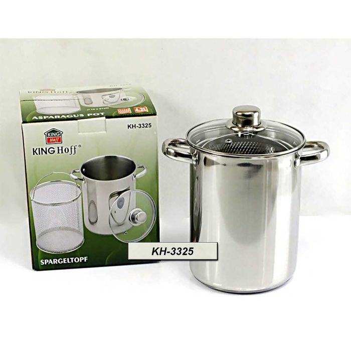 Garnek stalowy do gotowania szparagów King Hoff KH 3325
