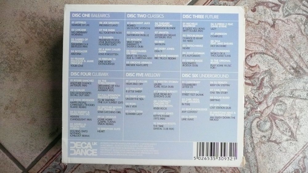 IBIZA CHILLOUT 6cd płyty kompaktowe składanka