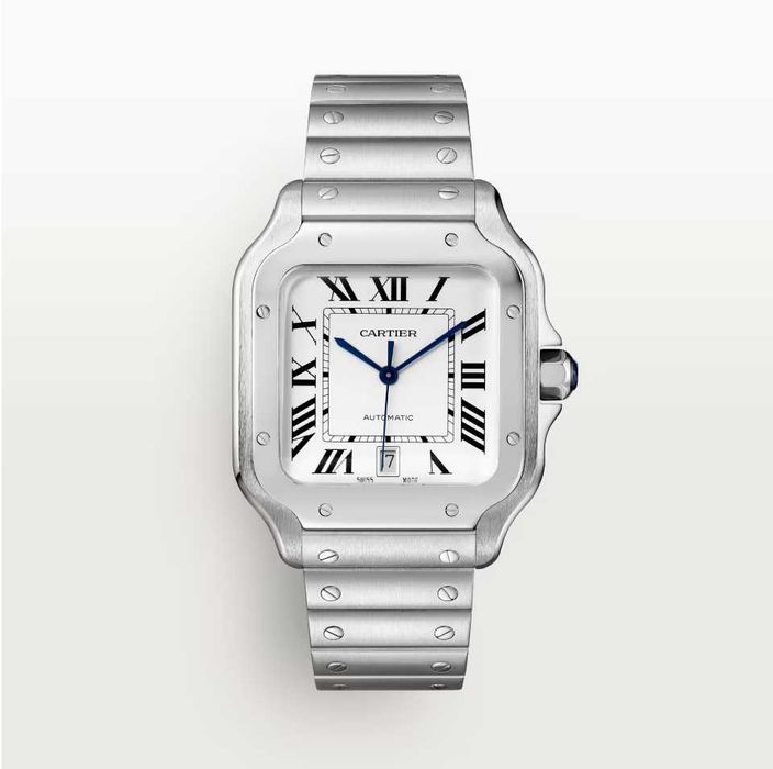 Годинник Santos de Cartier watch white