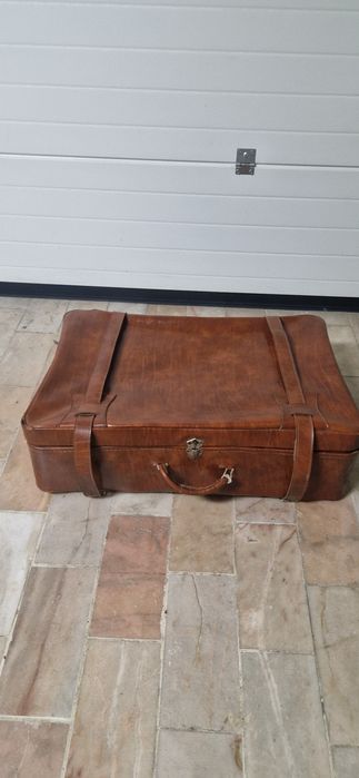 Mala cabedal para automovel antigo