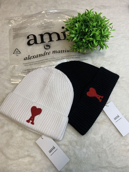 Шапка Ami Paris | шапка амі/чорна/біла