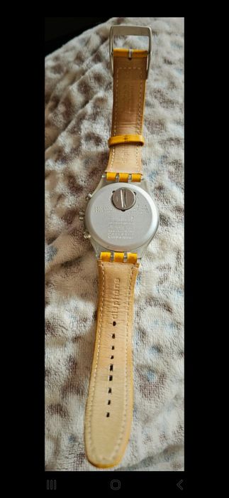 Swatch irony diaphane back aluminium