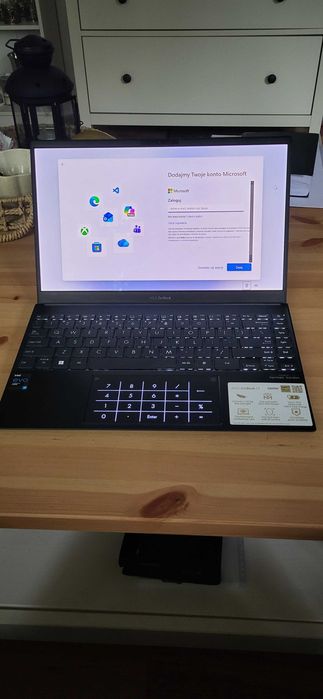 Laptop ASUS ZenBook UX325E 13,3" OLED FHD Core I5 RAM 16 SSD 512 Stan Perfekcyjny Jak Nowy