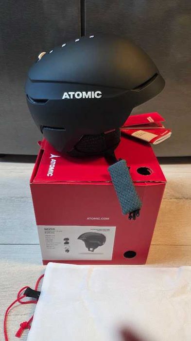 Kask Narciarski Atomic Savor unisex Lekki  Rozmiar M 55-59 cm czarny