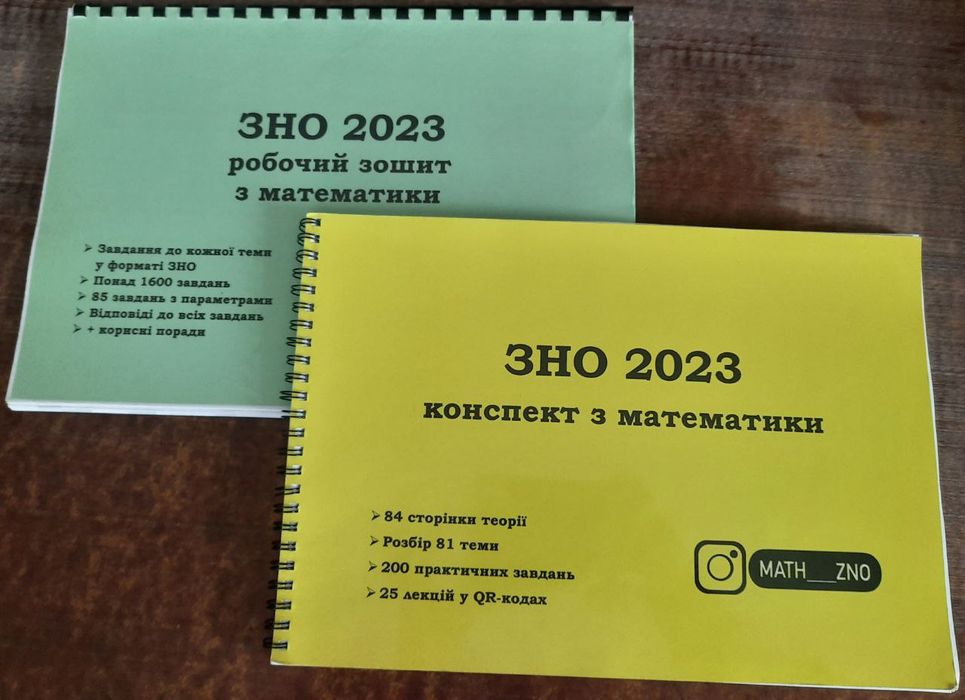 Конспект, довідник з математики НМТ