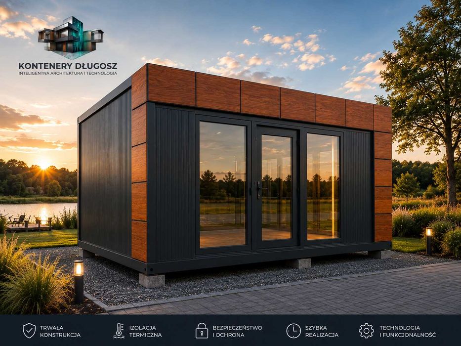 KONTENER 6x3 m PIR 100 mm | KONTENER usługowy | KONTENER handlowy | Gabinet kosmetyczny | Kontener biurowy | Domek modułowy