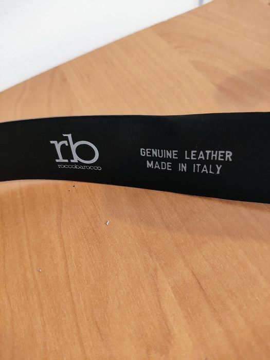 Темно синій пояс Rocco Barocco. Тёмно синий пояс Рокко Барокко