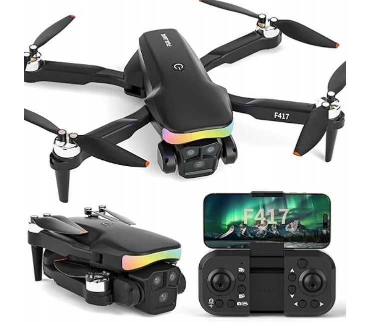 Bezszczotkowy dron z 2 kamerami dla dorosłych Fakjank F417