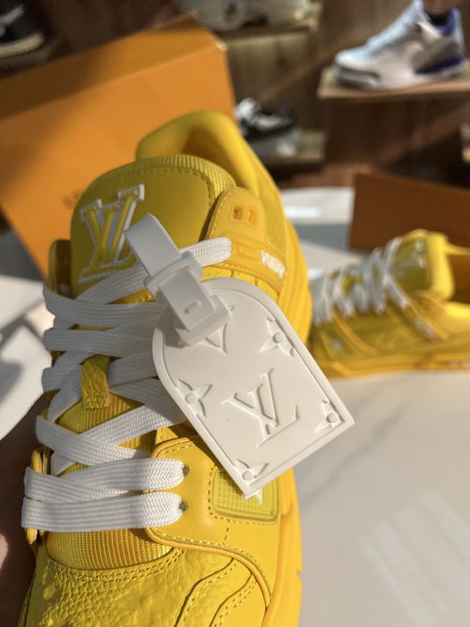 Кросівки Louis Vuitton Trainer Yellow / White LV