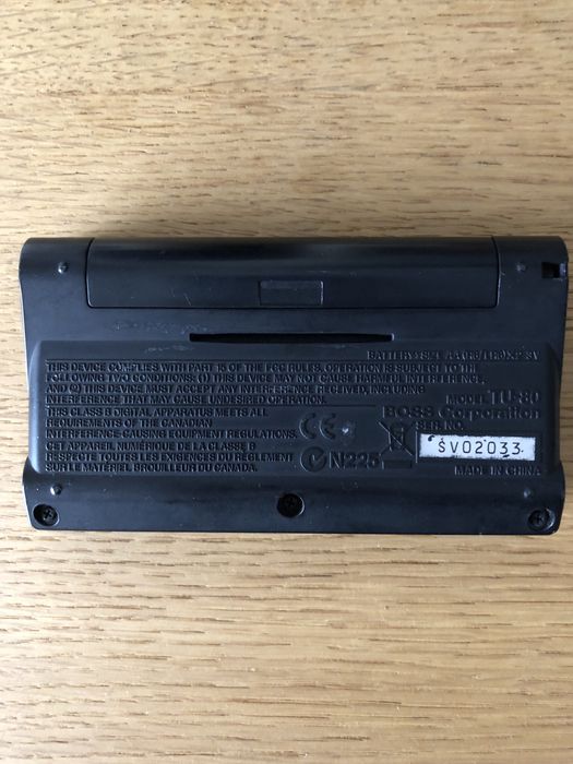 Boss Metronomo TU-80. Vendo por não precisar. Como novo.