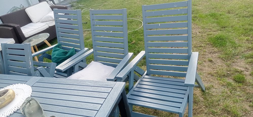 Meble ogrodowe drewno egzotyczne aluminium