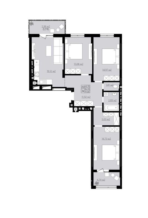 Готова 3-кім квартири по вул. Личаківській із розтермінуванням ,єОселя