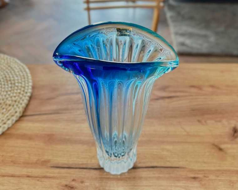 Wazon Aurum czeskie szkło Egermann/Crystal Bohemia