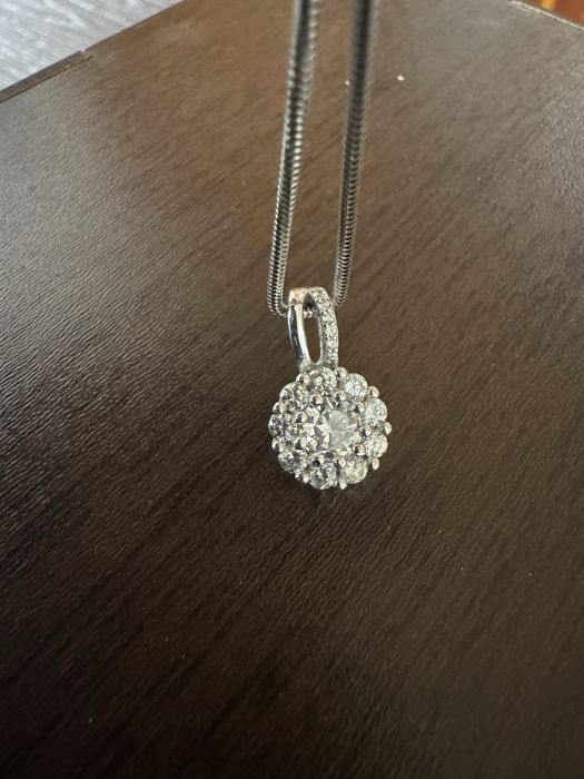 Срібна підвіска родована