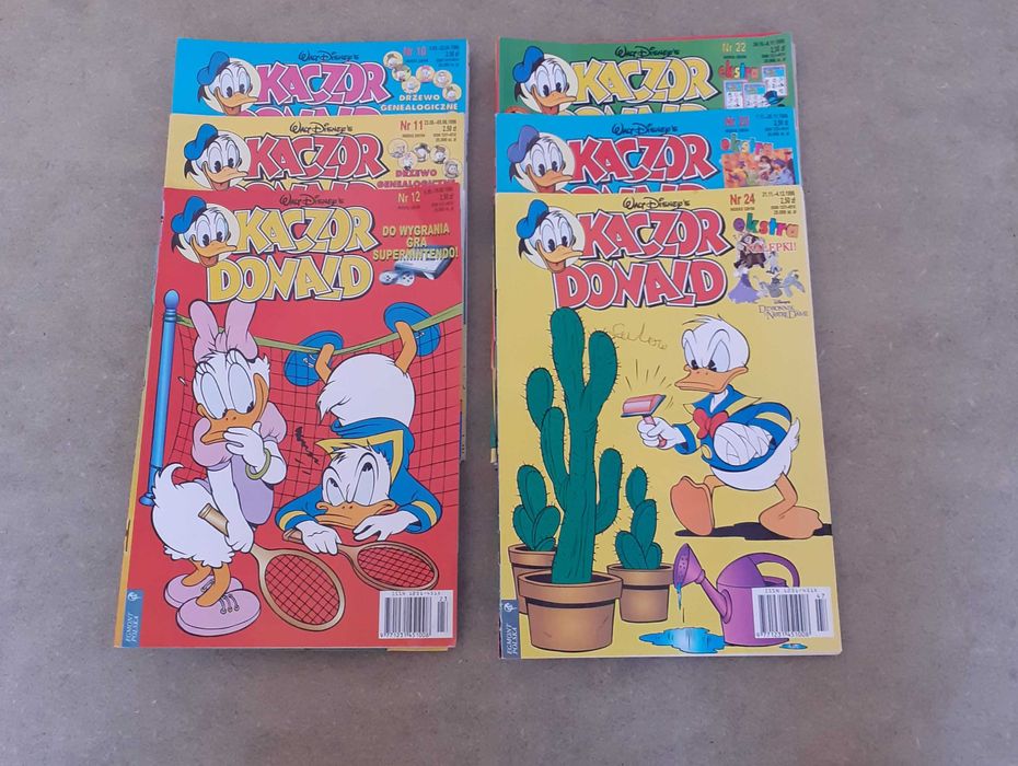 Kaczor Donald 18 numerów rocznik 1996 komiksy kolekcjonerskie '90s