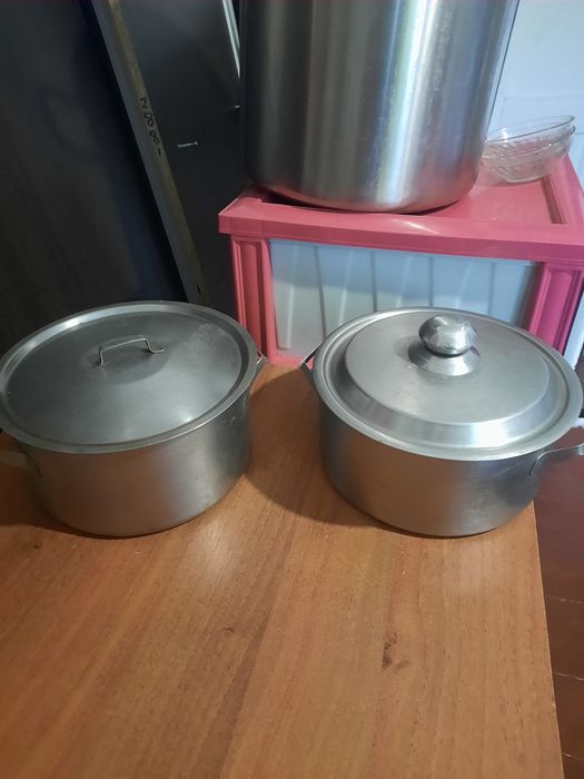 Кастрюли  советская  нержавейка