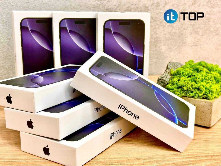 iPhone 16 Pro 256Gb Black Titanium Нові! Фіз-сім Гар. 12міс Айфон Про