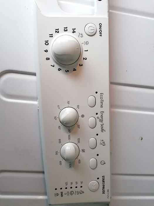 Placa com frontal para máquina de lavar roupa Indesit